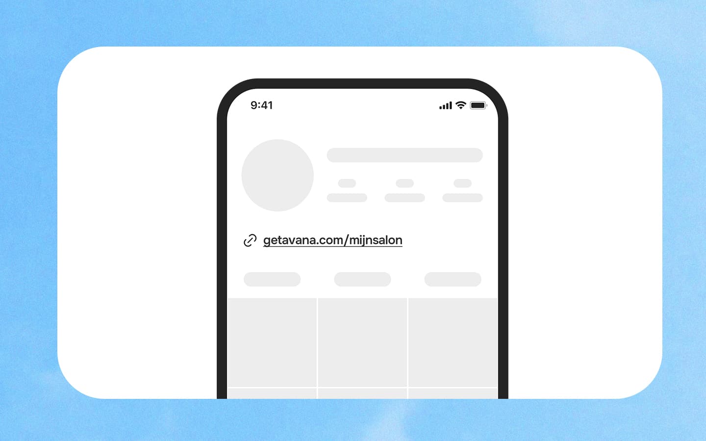 Avana: je boekingslink delen via Instagram, balie of WhatsApp