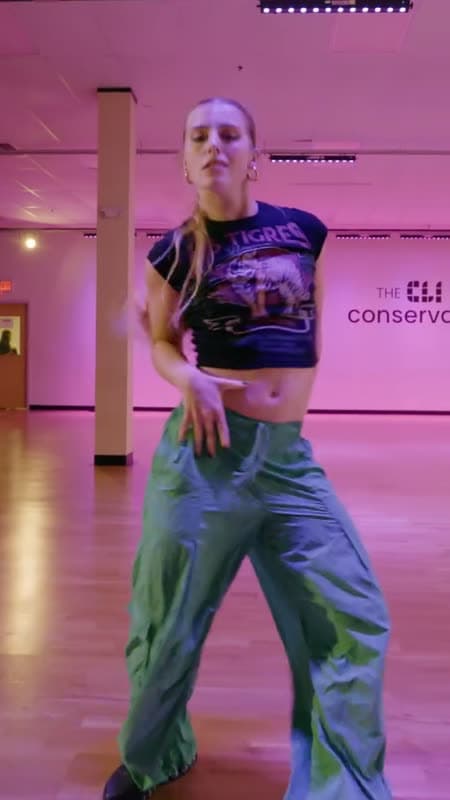 Een dansles in de studio